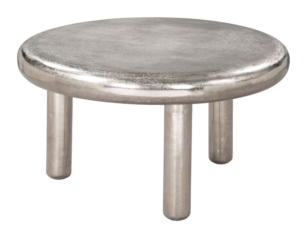 Arian Round Silver Coffee Table