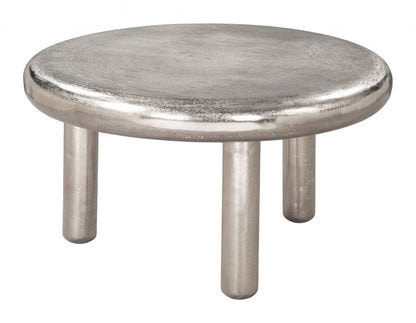 Arian Round Silver Coffee Table