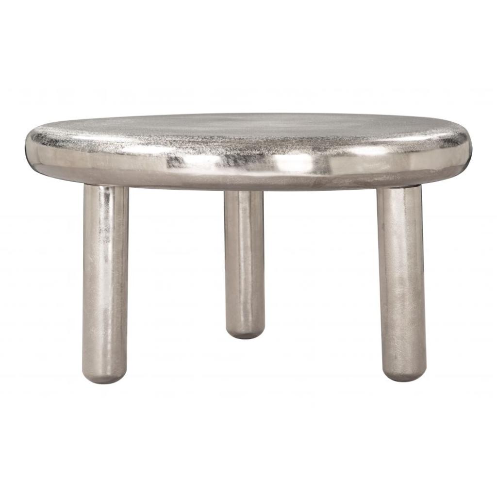 Arian Round Silver Coffee Table