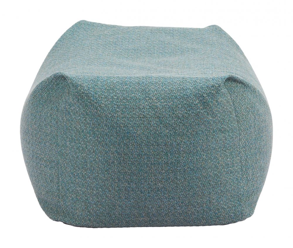 Aroz Green Olefin Fabric Outdoor Ottoman