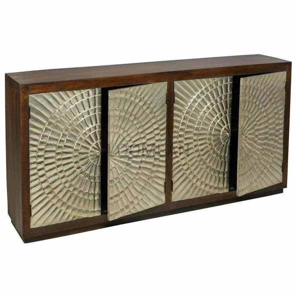 Artisan Galvanized Four Doors Sideboard