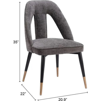 Artus Performance Fabric Armless Dining Chair