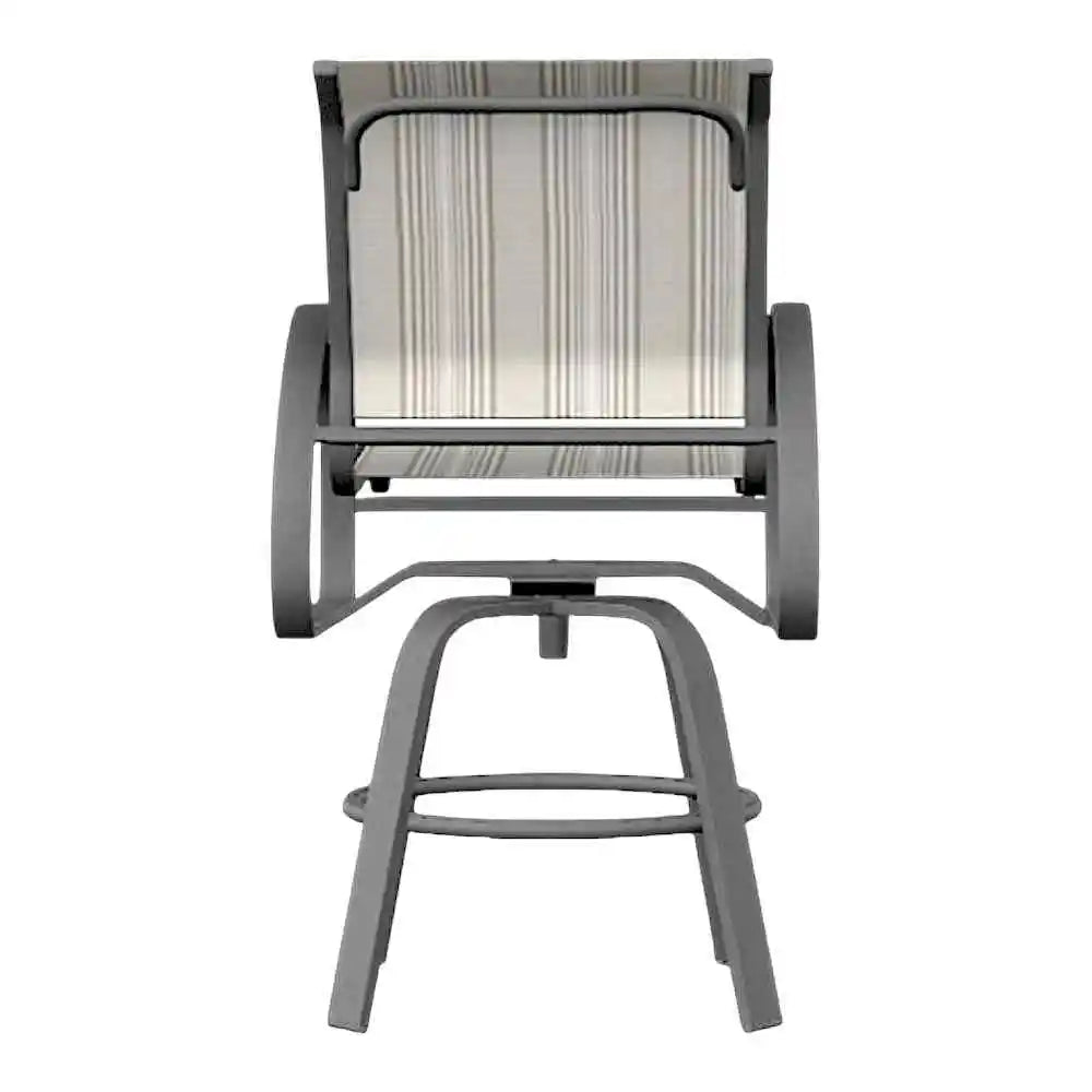 Aruba II Sling Balcony Height Swivel Outdoor Cafe Chair