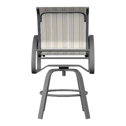 Aruba II Sling Balcony Height Swivel Outdoor Cafe Chair