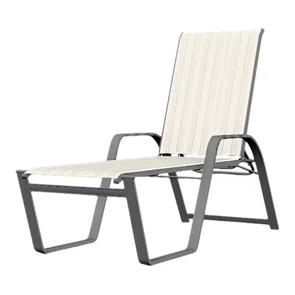 Aruba II Sling Lay-flat Stacking Outdoor Chaise