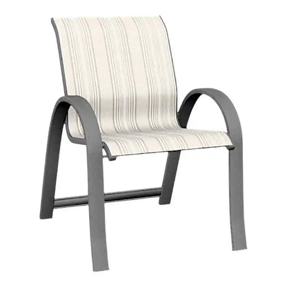 Aruba II Sling Stacking Outdoor Arm Chair
