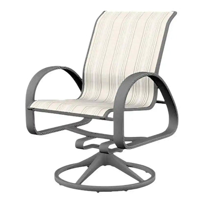 Aruba II Sling Swivel Outdoor Rocker