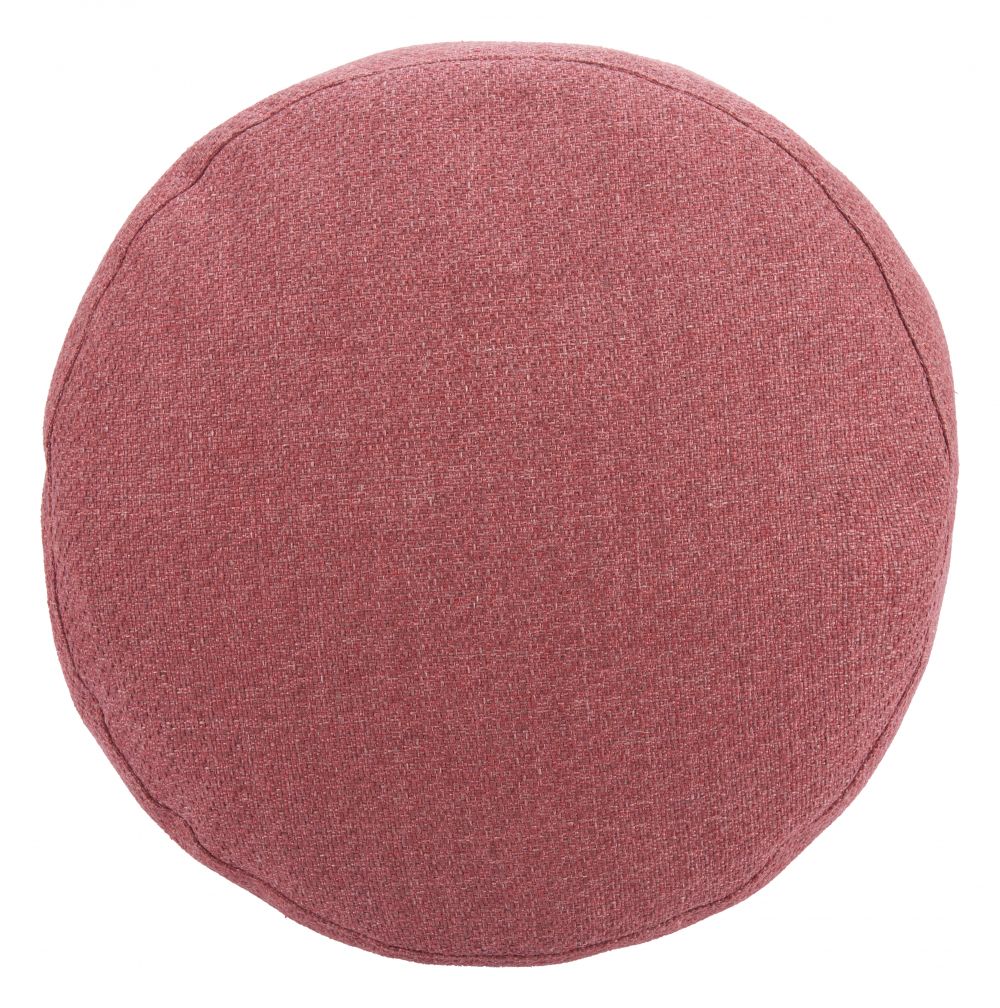 Aruz Red Olefin Fabric Outdoor Ottoman