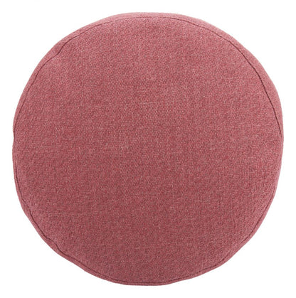 Aruz Red Olefin Fabric Outdoor Ottoman