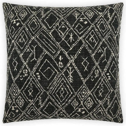 Atez Onyx Black Throw Pillow With Insert
