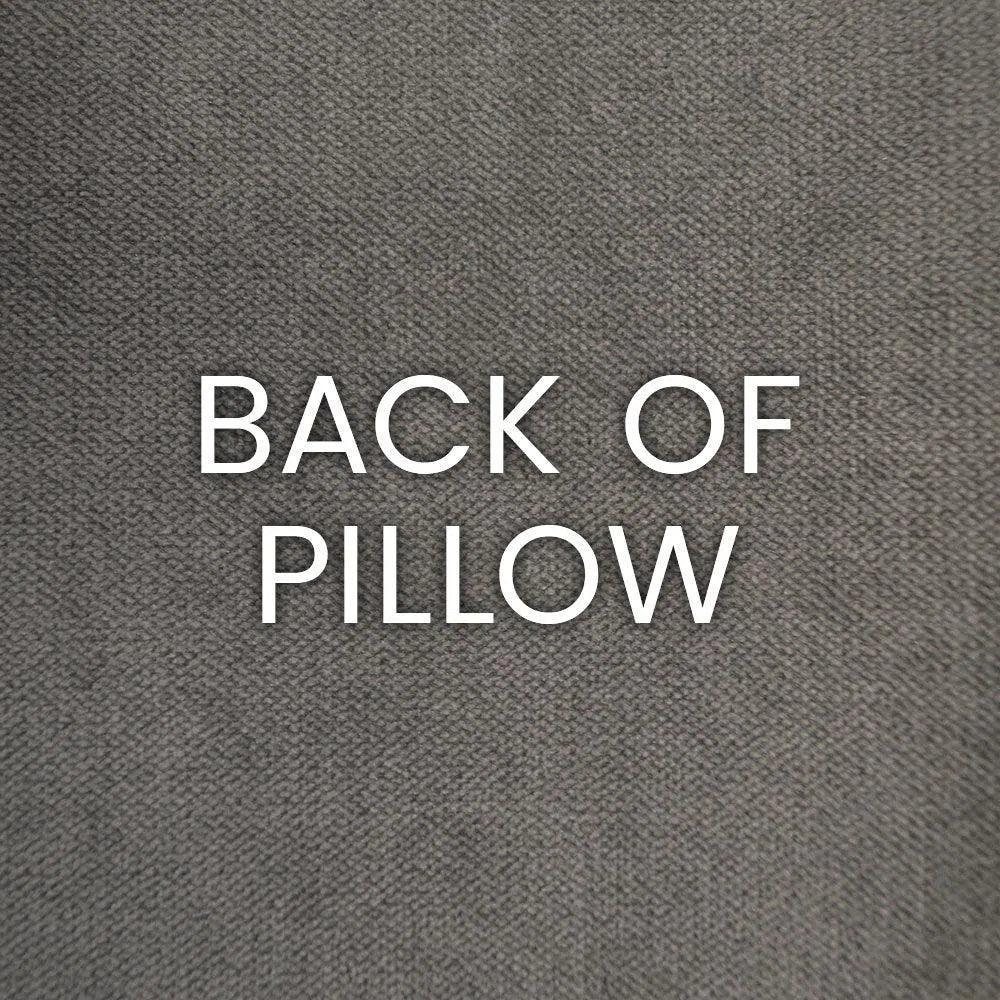 Athenee Smoke Grey Throw Pillow With Insert