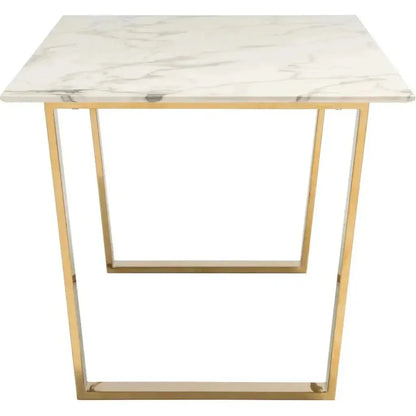 Atlas Dining Table White & Gold