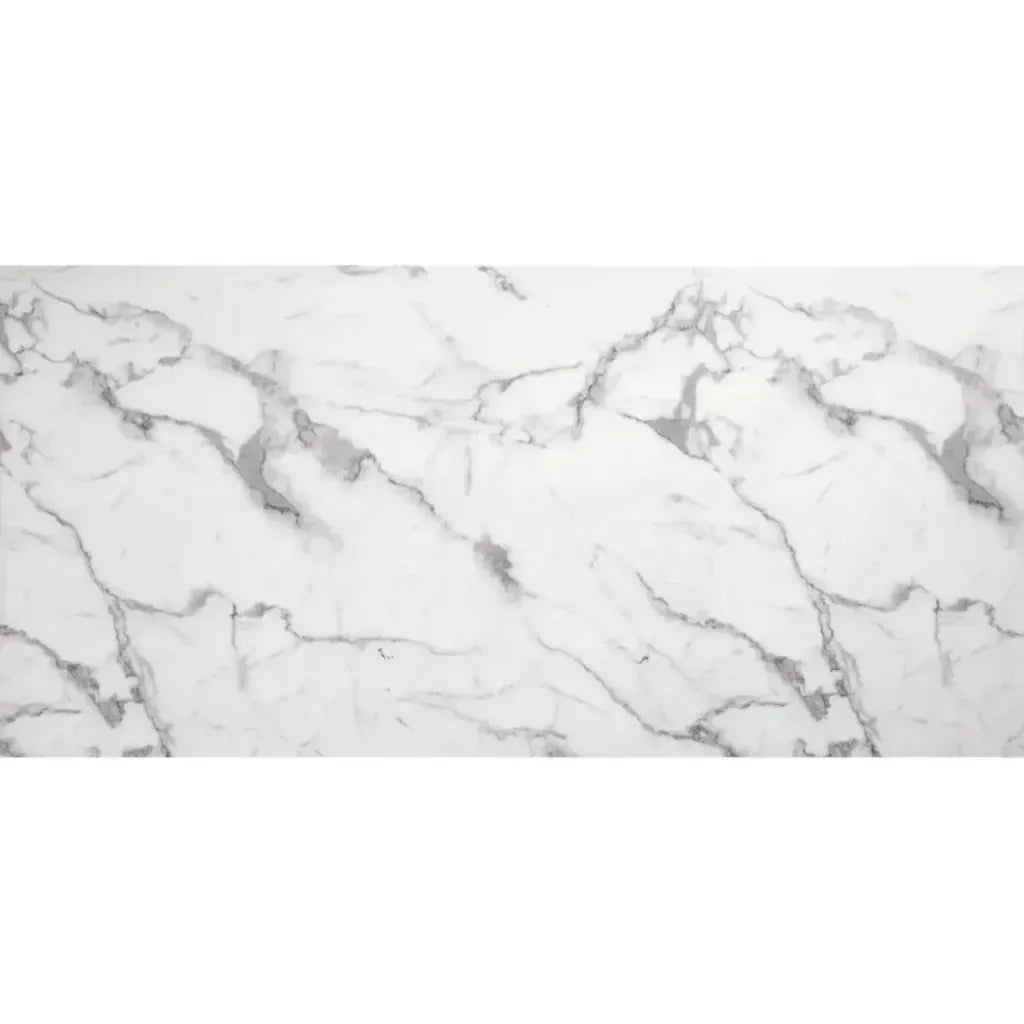 Atlas Dining Table White & Silver