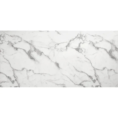 Atlas Dining Table White & Silver