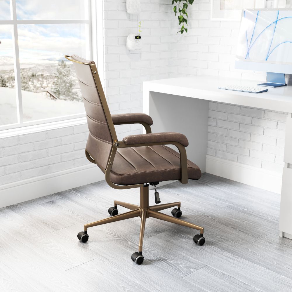 Auction Faux Leather Office Chair