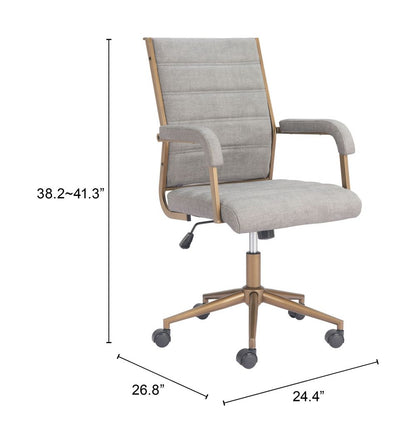 Auction Faux Leather Office Chair