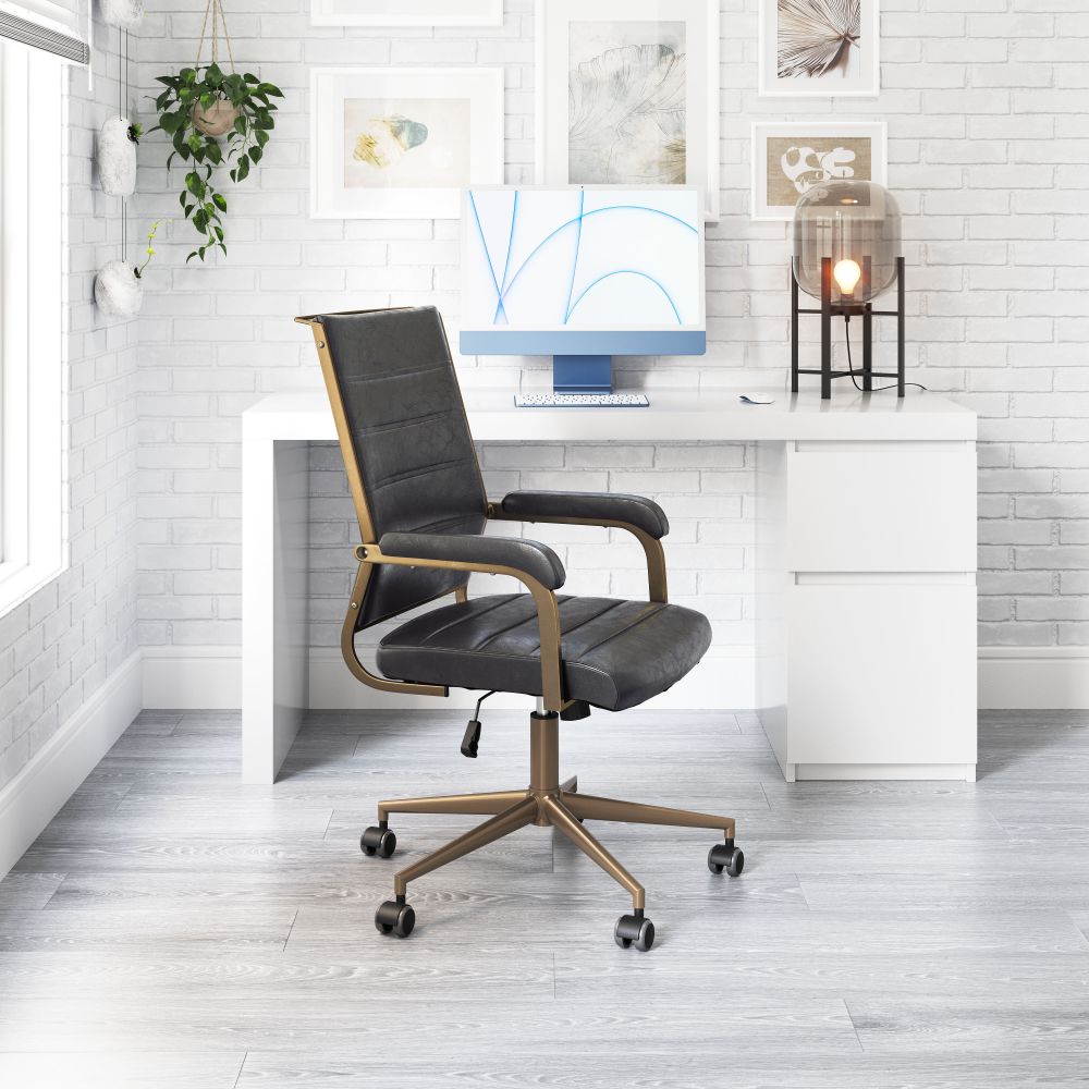 Auction Faux Leather Office Chair
