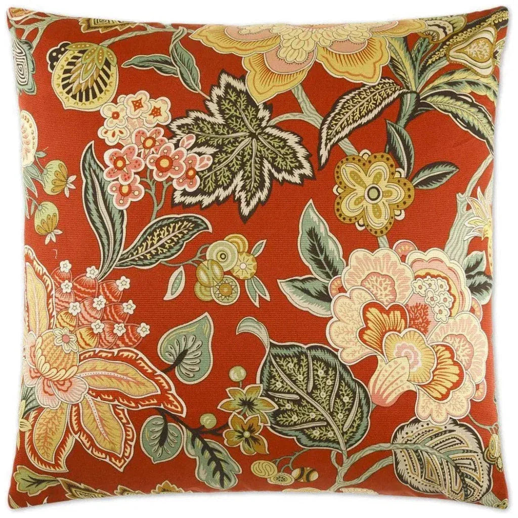 Augustus Red Throw Pillow With Insert