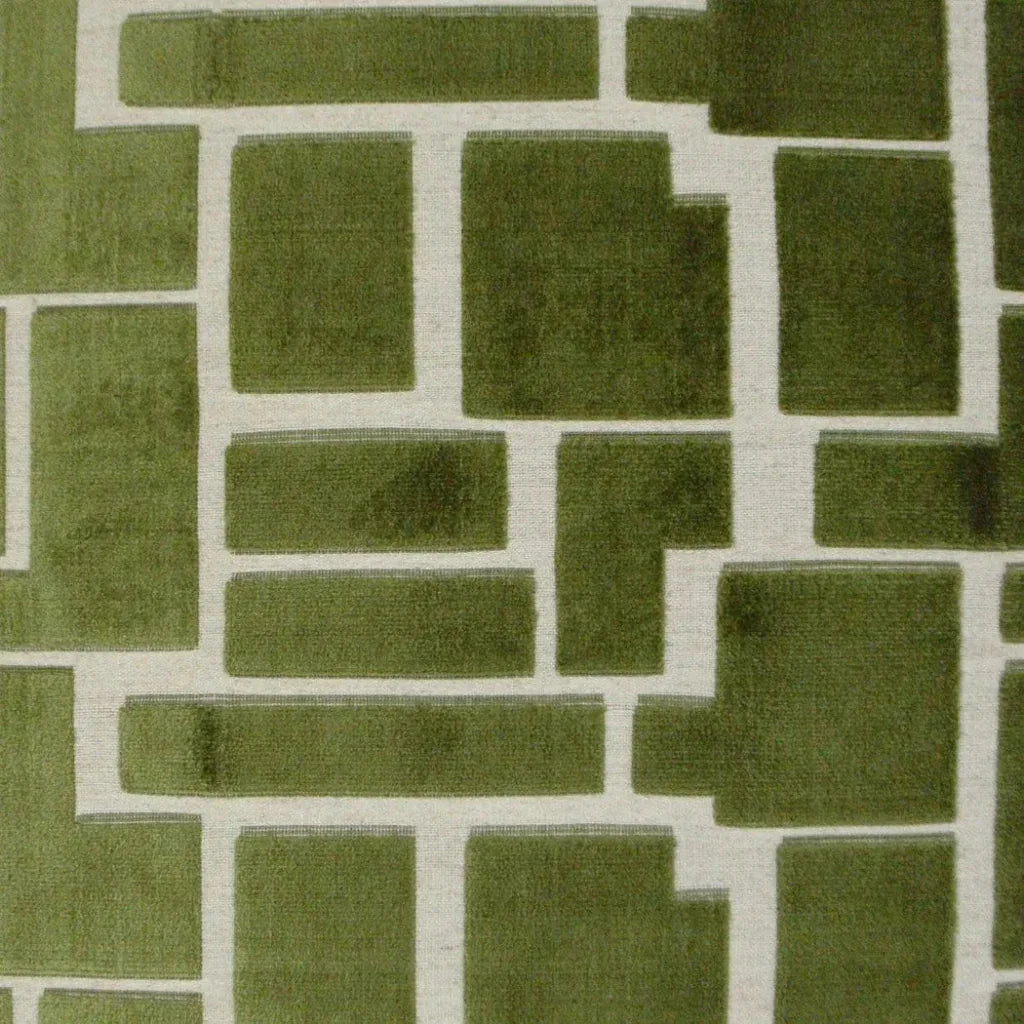 Aura Olive Geometric Green Large Throw Pillow Insert