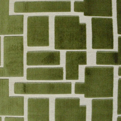 Aura Olive Geometric Green Large Throw Pillow Insert
