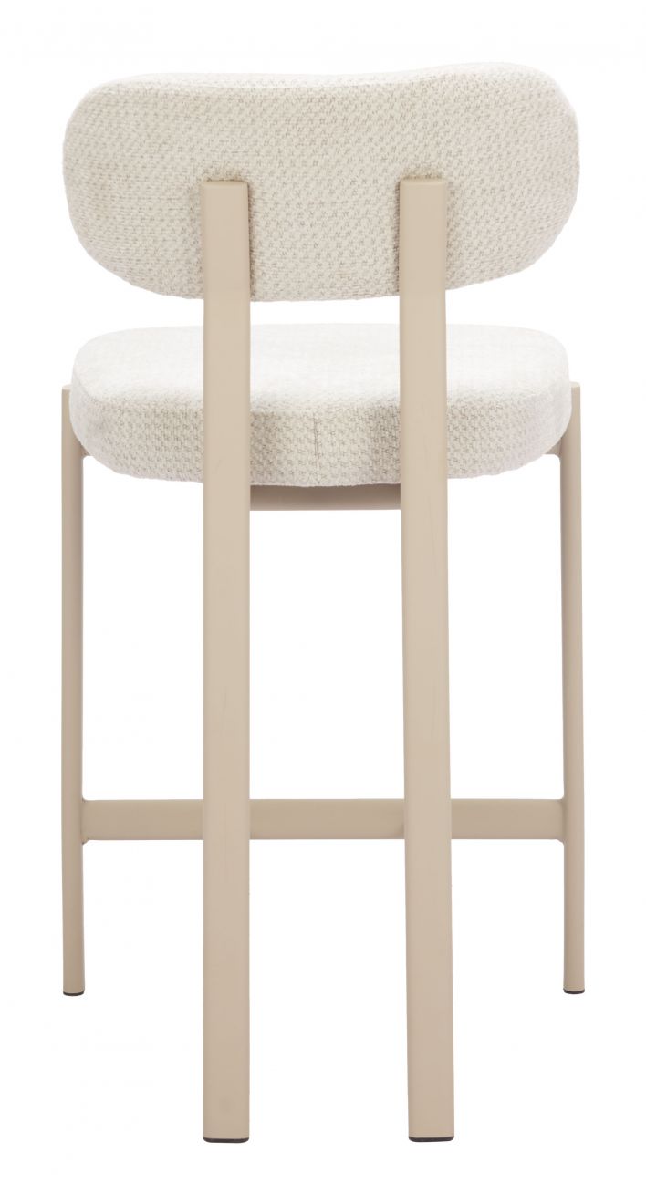 Aurea Textured Fabric Counter Stool 2PC