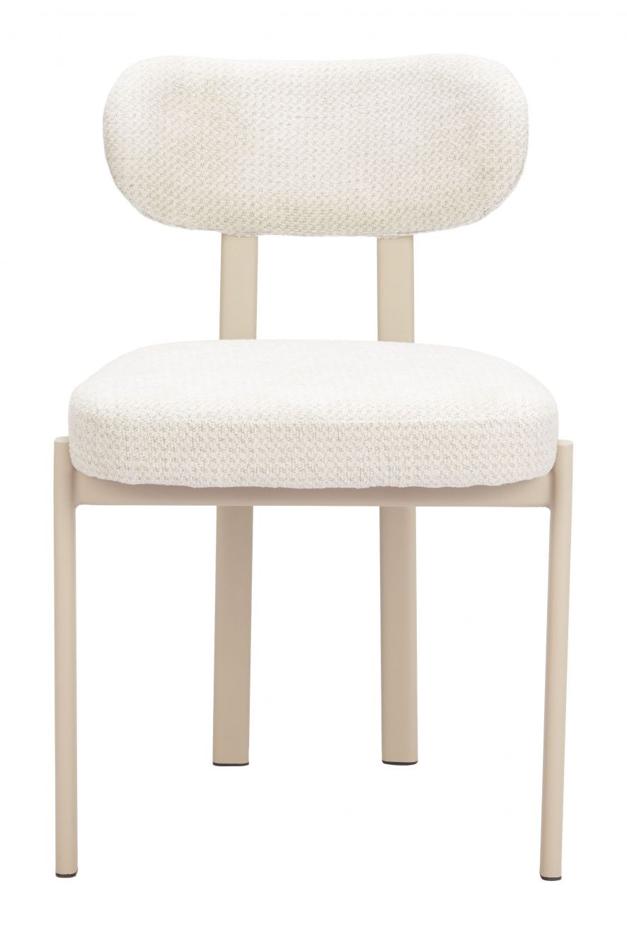 Aurea Textured Fabric Dining Chair 4PC