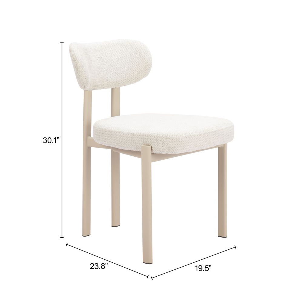 Aurea Textured Fabric Dining Chair 4PC