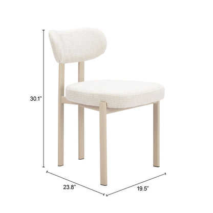 Aurea Textured Fabric Dining Chair 4PC