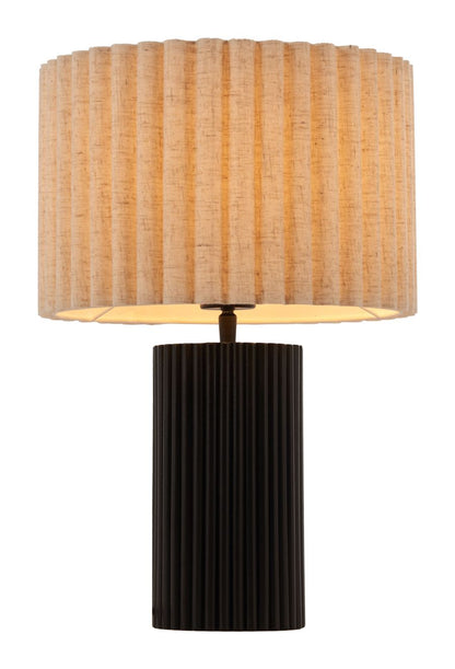 Aurora Steel Black Table Lamp