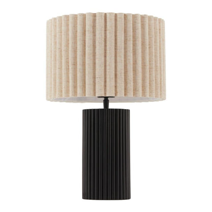 Aurora Steel Black Table Lamp