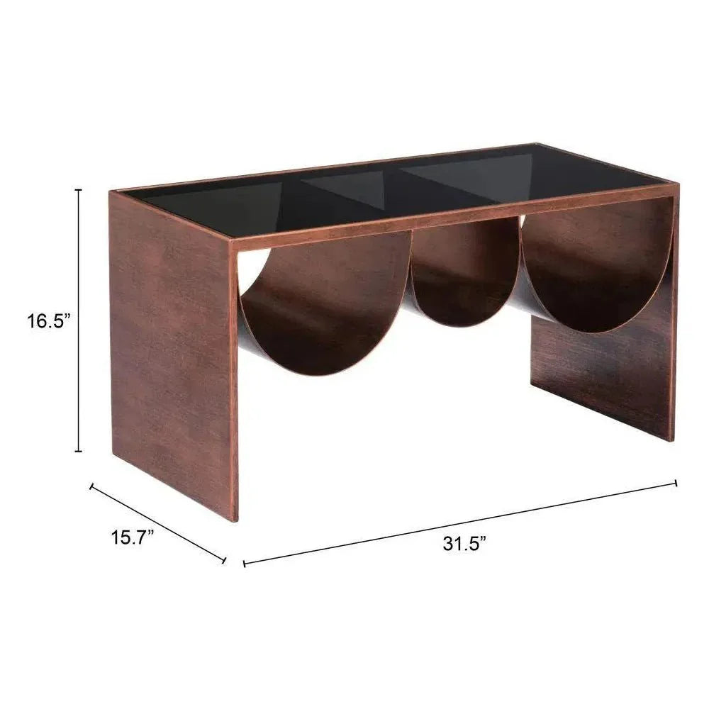 Aveiro Coffee Table Copper & Black