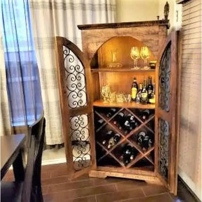 Avendor Arched Double Door Home Bar Cabinet