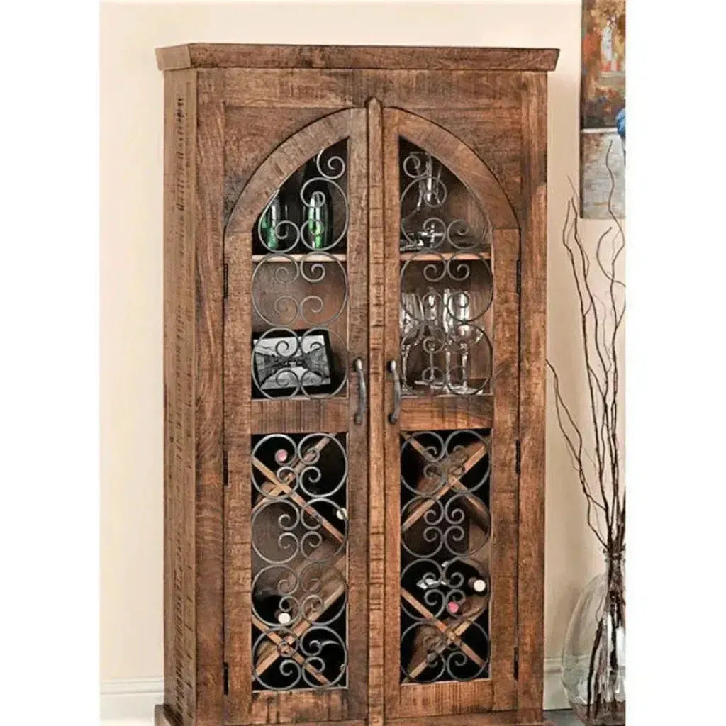 Avendor Arched Double Door Home Bar Cabinet