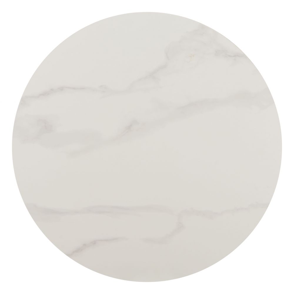 Axis Faux Marble Top White Bar Table