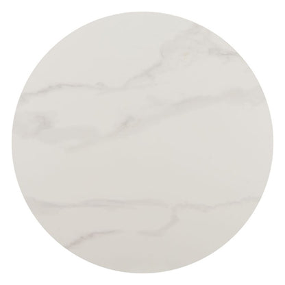Axis Faux Marble Top White Bar Table
