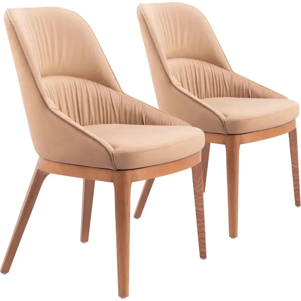 Ayr Fabric Armless Dining Chair 2PC