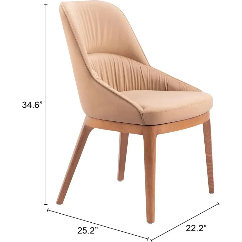 Ayr Fabric Armless Dining Chair 2PC