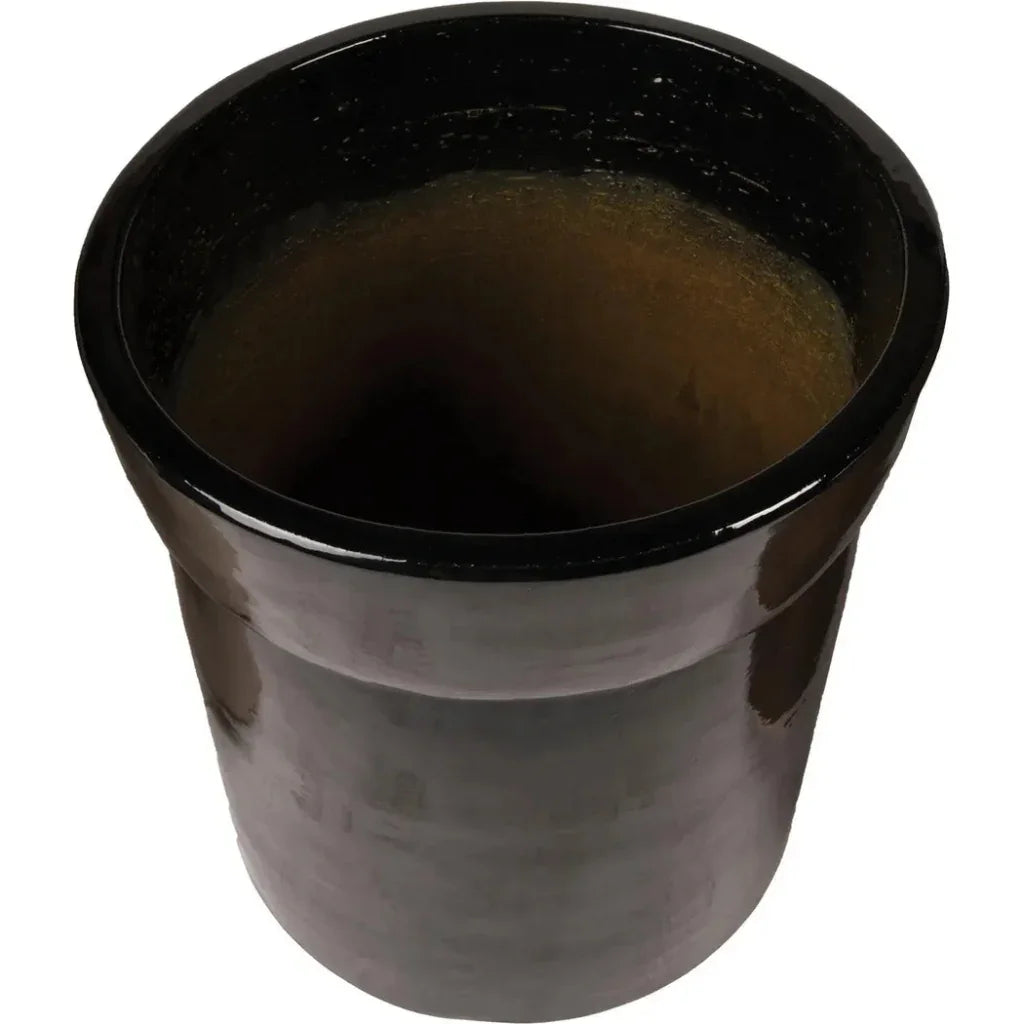 Azov Planter - Gloss Black Outdoor Planter