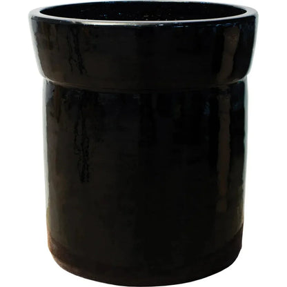 Azov Planter - Gloss Black Outdoor Planter
