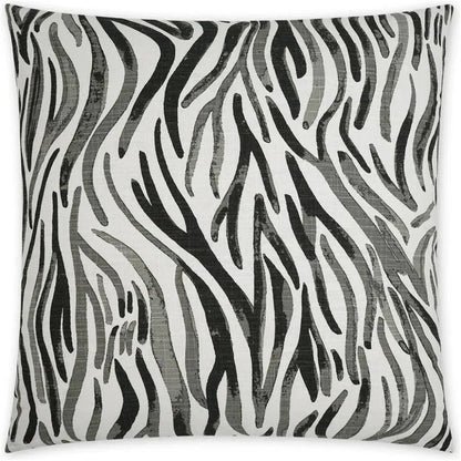Babur Abstract Black Grey Large Throw Pillow Insert
