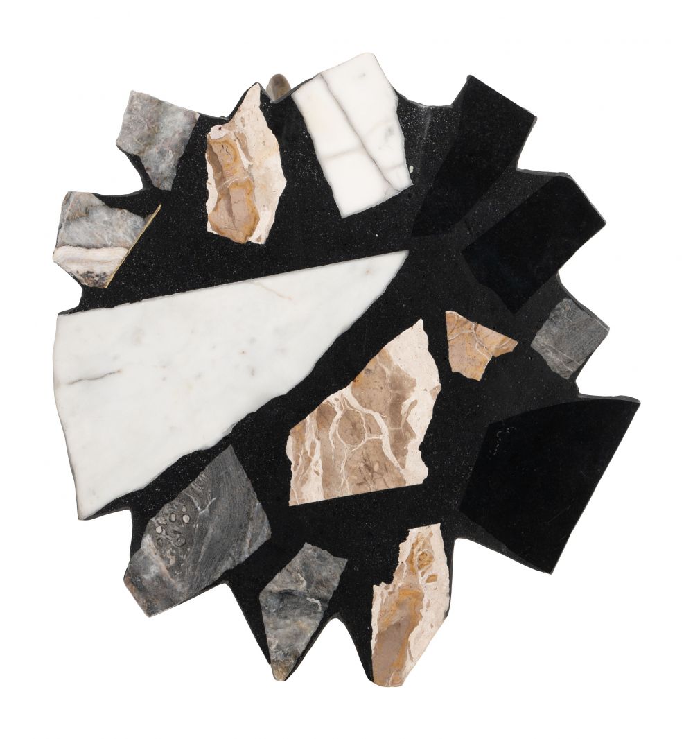 Baia Terrazzo Top Round Side Table