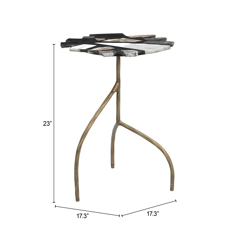 Baia Terrazzo Top Round Side Table