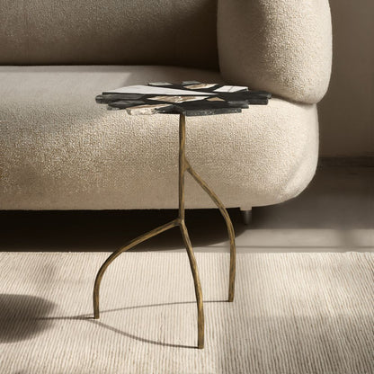 Baia Terrazzo Top Round Side Table