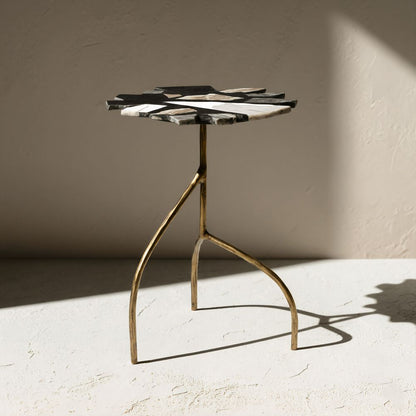 Baia Terrazzo Top Round Side Table