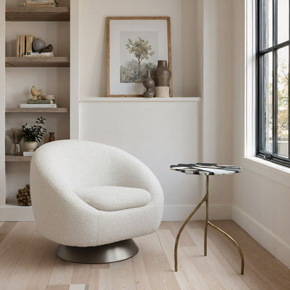 Baia Terrazzo Top Round Side Table