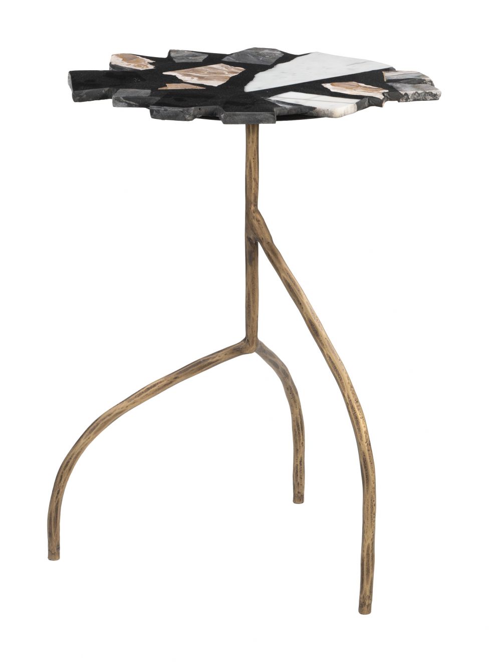 Baia Terrazzo Top Round Side Table