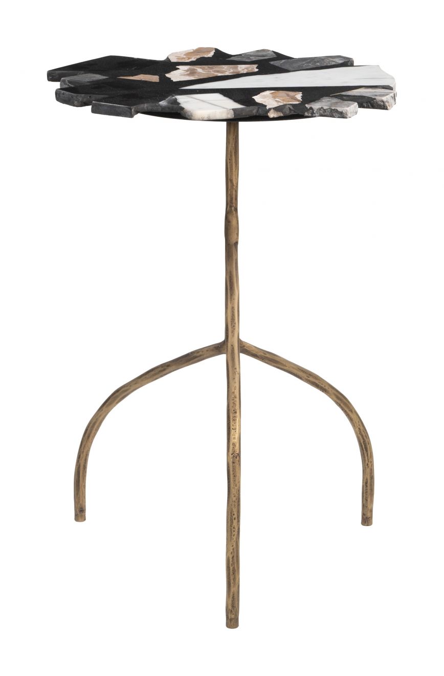 Baia Terrazzo Top Round Side Table