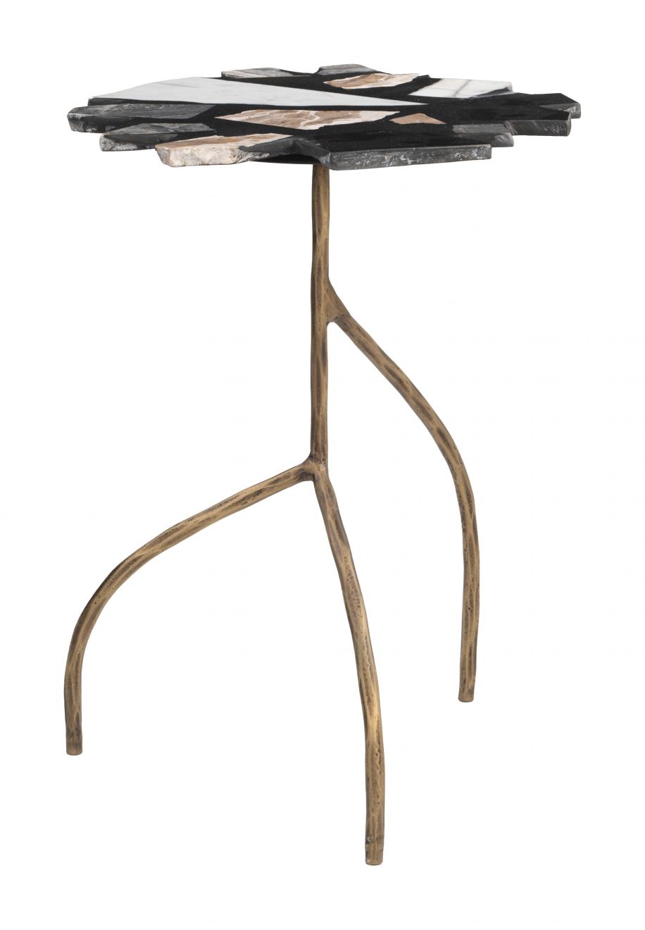 Baia Terrazzo Top Round Side Table