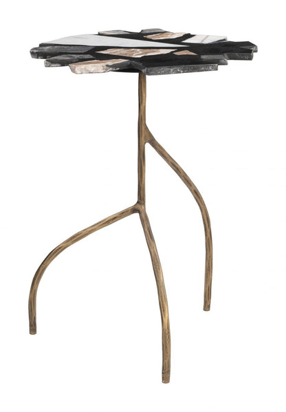 Baia Terrazzo Top Round Side Table