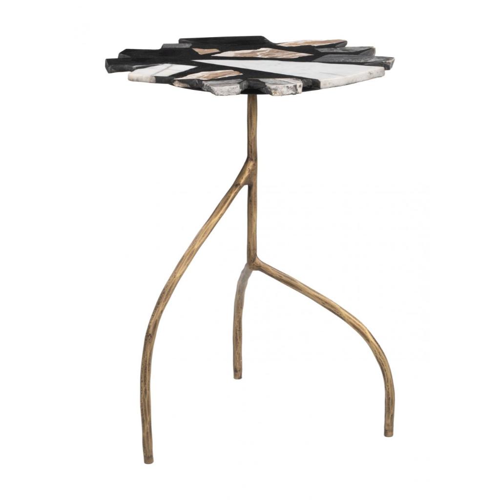 Baia Terrazzo Top Round Side Table